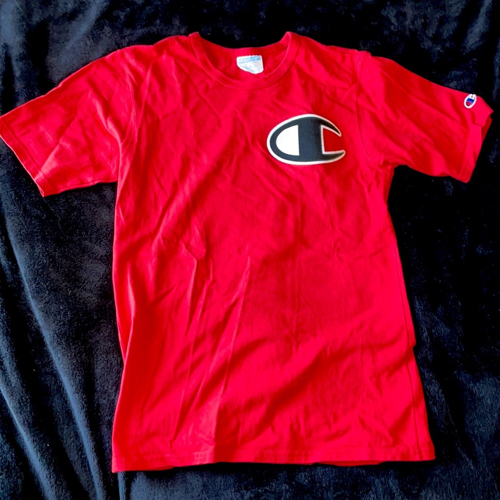 Champion Red tee